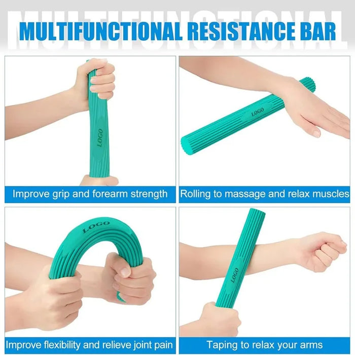 Hand Grip Strengthener & Rehabilitation Exercise Bar