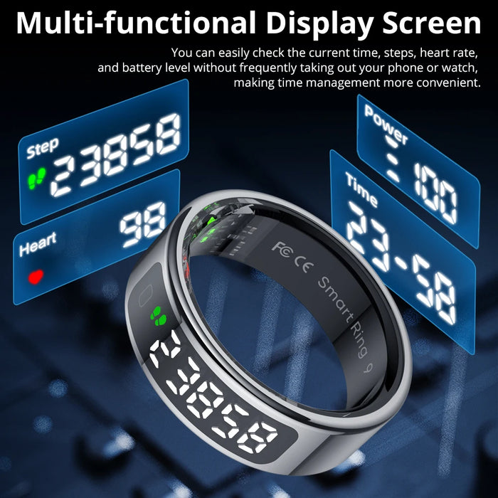 Waterproof Fitness Smart Ring for Men and Women