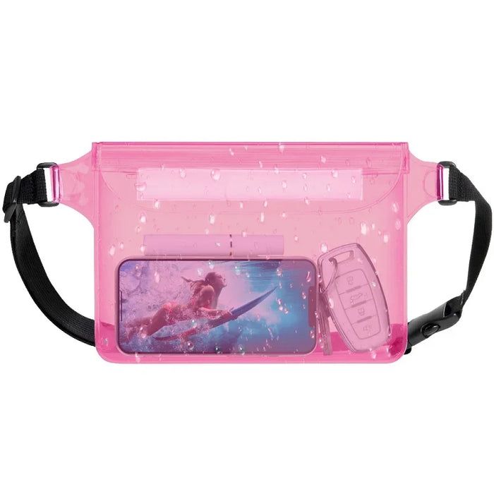 PVC Waterproof Mobile Phone Waist Bag with Adjustable Strap