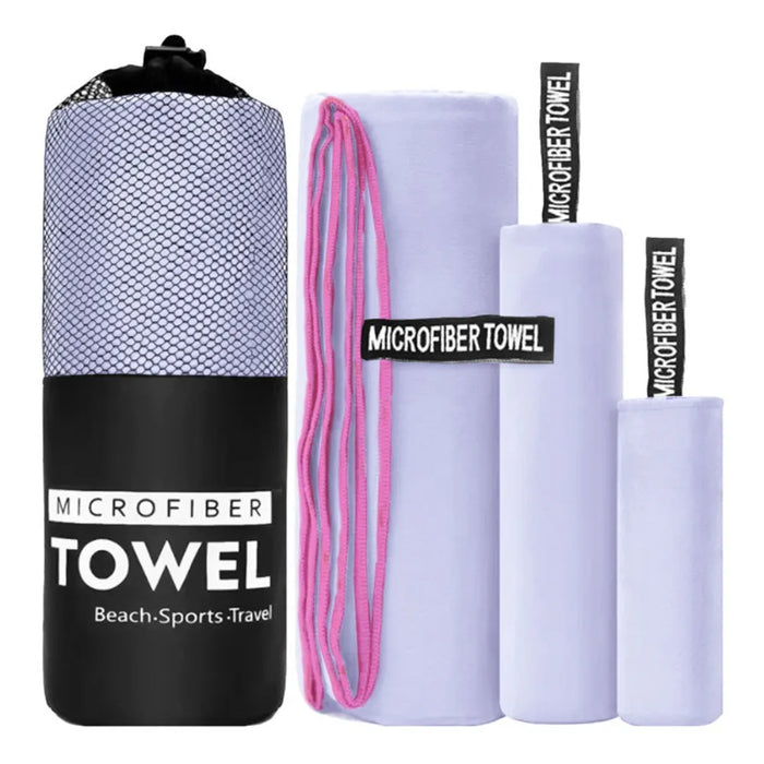3-Piece Quick-Dry Microfiber Sports Towel Set