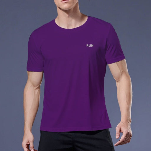 Men's "RUN" Short Sleeve T-Shirt - Flamin' Fitness