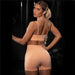 PastelMotion Sports Bra & Shorts Gym Set - Flamin' Fitness