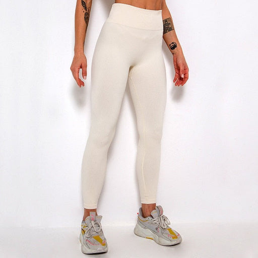 Ribbed Gym Leggings - Flamin' Fitness